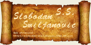 Slobodan Smiljanović vizit kartica